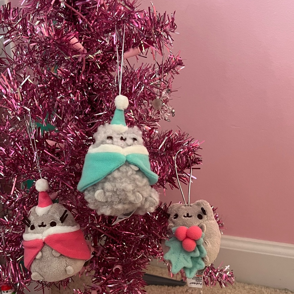 SOLD Pusheen tree ornaments
